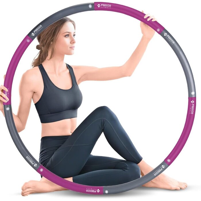 Hula hoop lesté fitness ajustable - Jusqu'à 64,5% de réduction