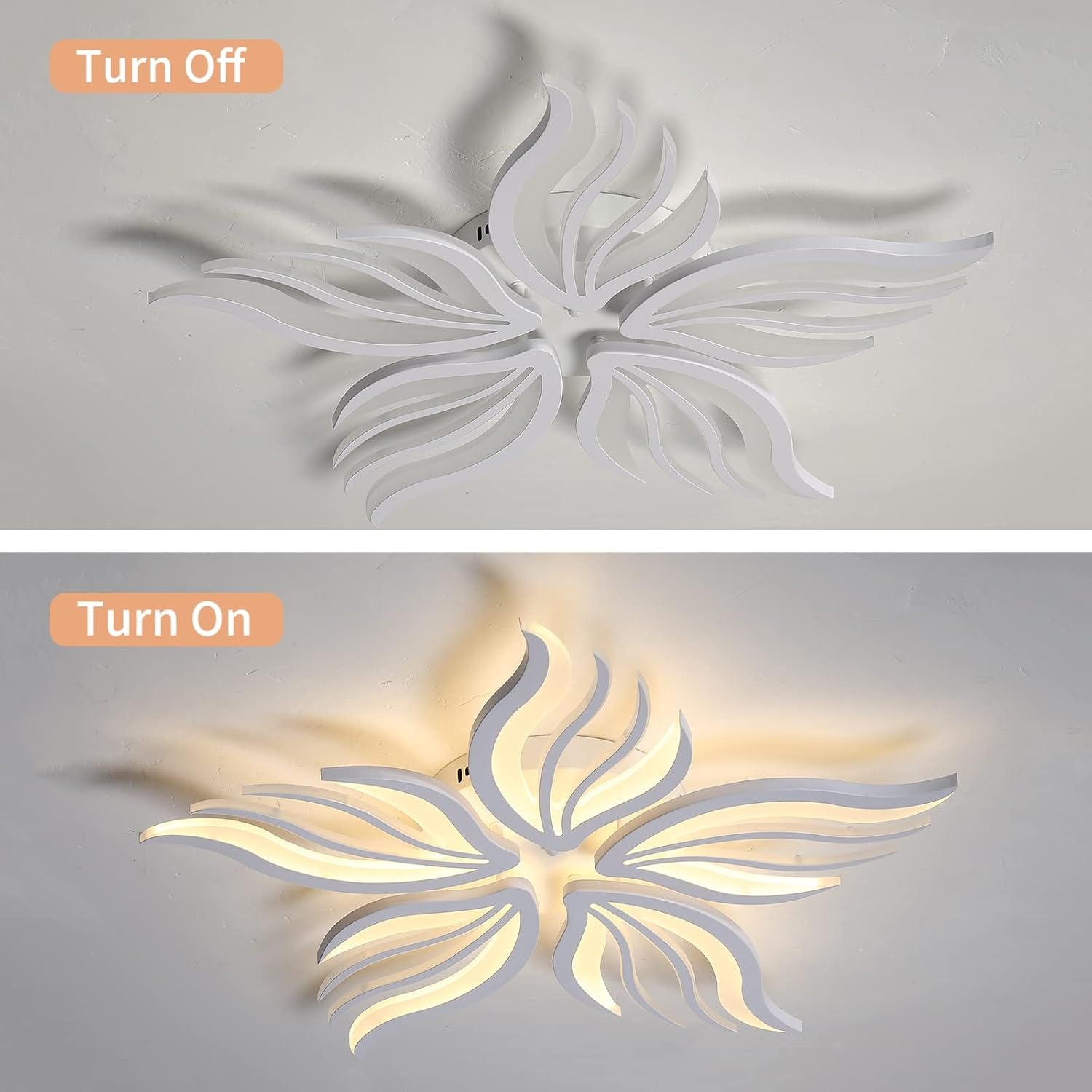 Plafonnier LED Fleur 75cm Dimmable - Jusqu'à -64,1% de remise