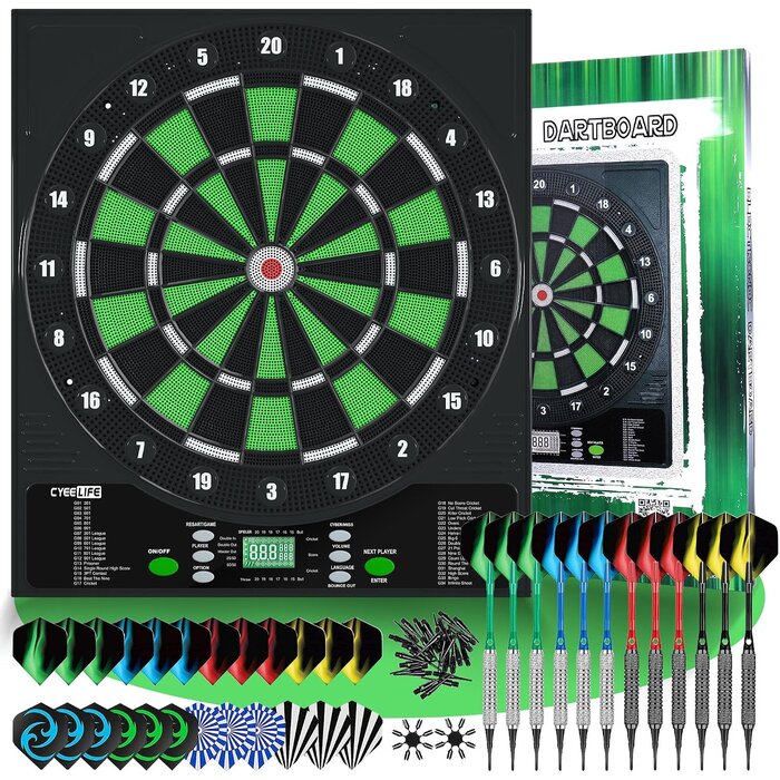 Cible de fléchettes électronique - 34 jeux - Jusqu'à -64,8% de remise