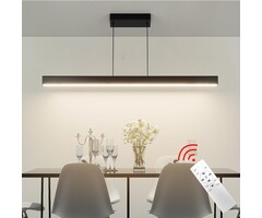 Suspension LED linéaire 102 cm - Noir - Dimmable - Jusqu'à -68%