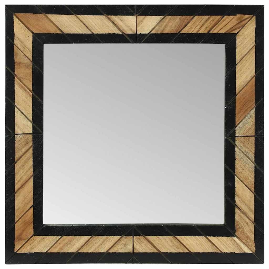 Miroir mural rustique bois acacia 50x50cm - Jusqu'à -65,8% de remise