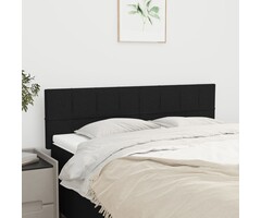 Vidaxl Lot de 2 têtes de lit en tissu noir - Hauteur réglable - Jusqu'à -65%