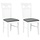Lot de 2 chaises en bois massif avec coussins - Jusqu'à -63,6%