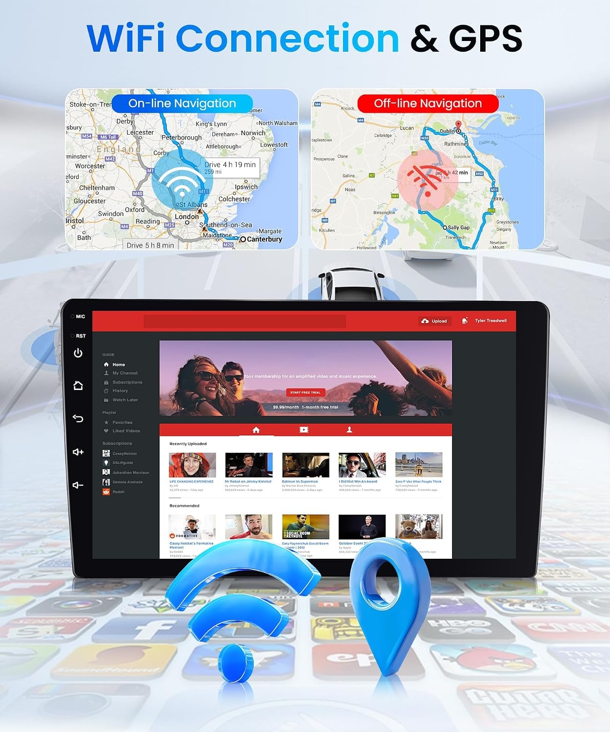 Autoradio GPS 9" Mercedes W209 W211 W219 W463 - CarPlay - Jusqu'à 61,8%