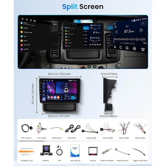 Autoradio GPS 9" Mercedes W209 W211 W219 W463 - CarPlay - Jusqu'à 61,8%