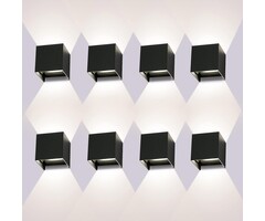 Lot de 8 Appliques Murales LED IP65 12W - Jusqu'à 69% de remise