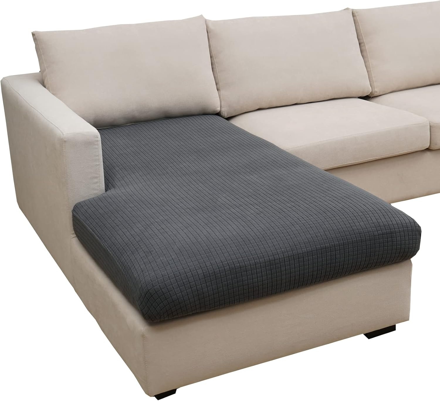 Housse de canapé élastique gris foncé 165-200 cm - Jusqu'à -52,7%