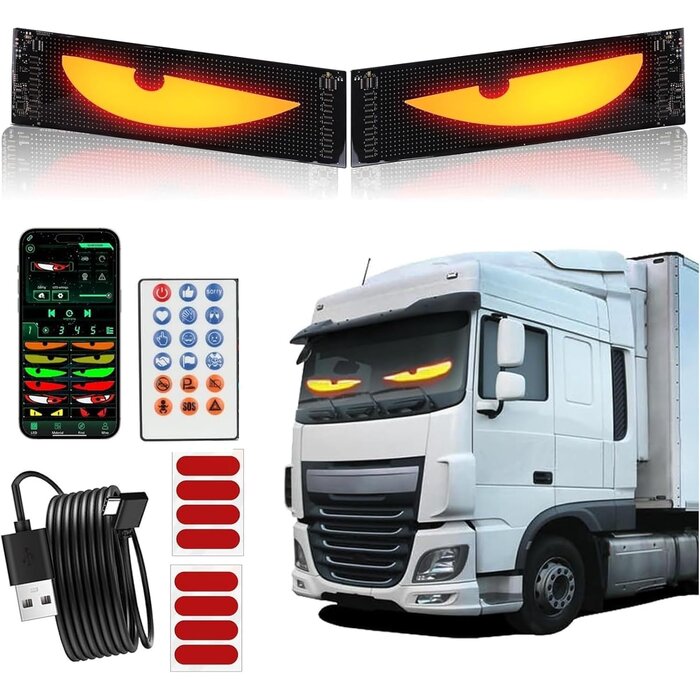 Panneau LED Dynamique Yeux de Démon - Flexible - Jusqu'à -59,2%