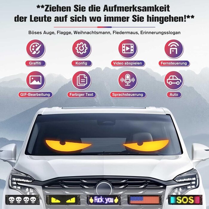 Panneau LED Dynamique Yeux de Démon - Flexible - Jusqu'à -59,2%