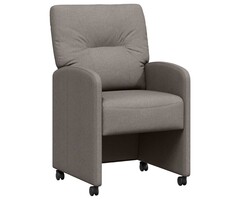 Vidaxl Lot de 2 chaises à roulettes taupe : jusqu'à 60,4% de réduction