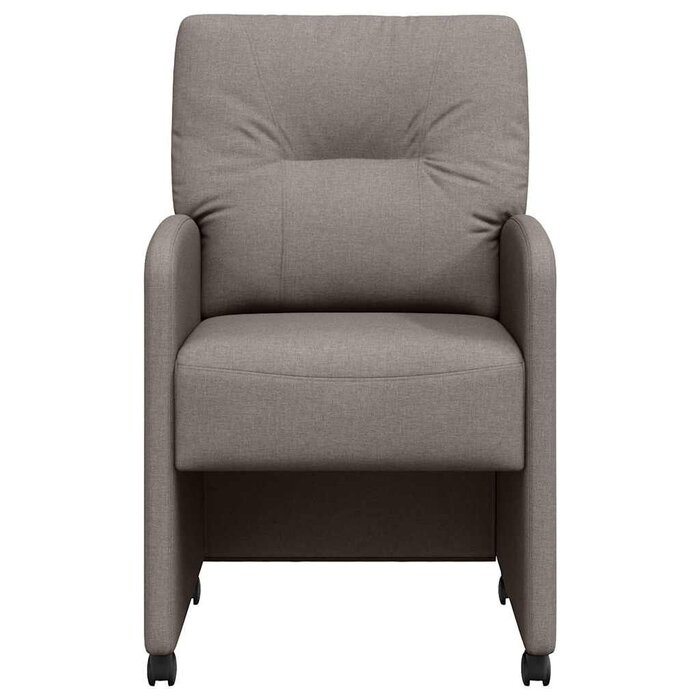 Lot de 2 chaises à roulettes taupe : jusqu'à 60,4% de réduction