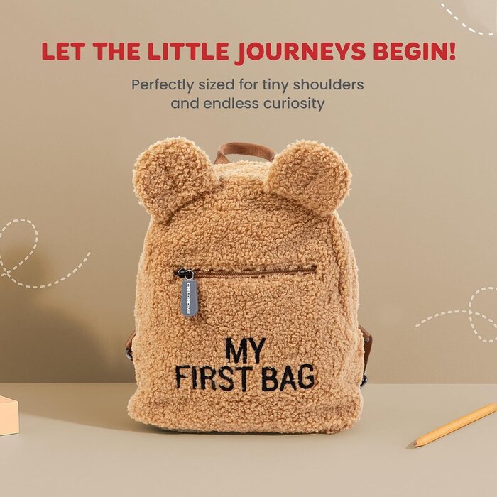 Sac à dos enfant Teddy Beige - Jusqu'à -58% sur votre achat