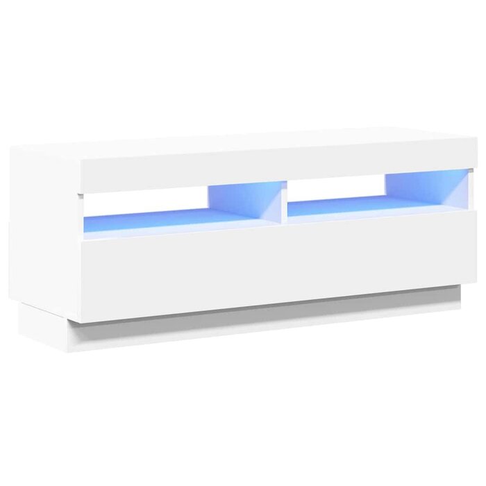 Meuble TV Moderne Blanc avec LED - Jusqu'à -62,8%