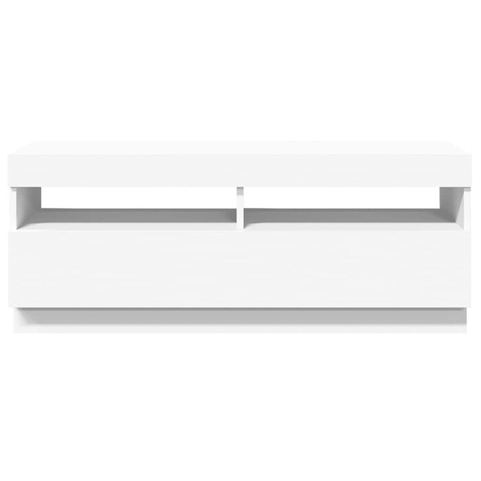 Meuble TV Moderne Blanc avec LED - Jusqu'à -62,8%