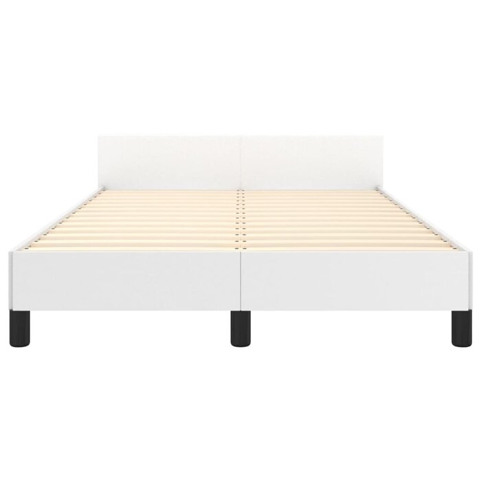 Cadre de lit en similicuir blanc 120x190cm - Jusqu'à -63,5% sur notre outlet