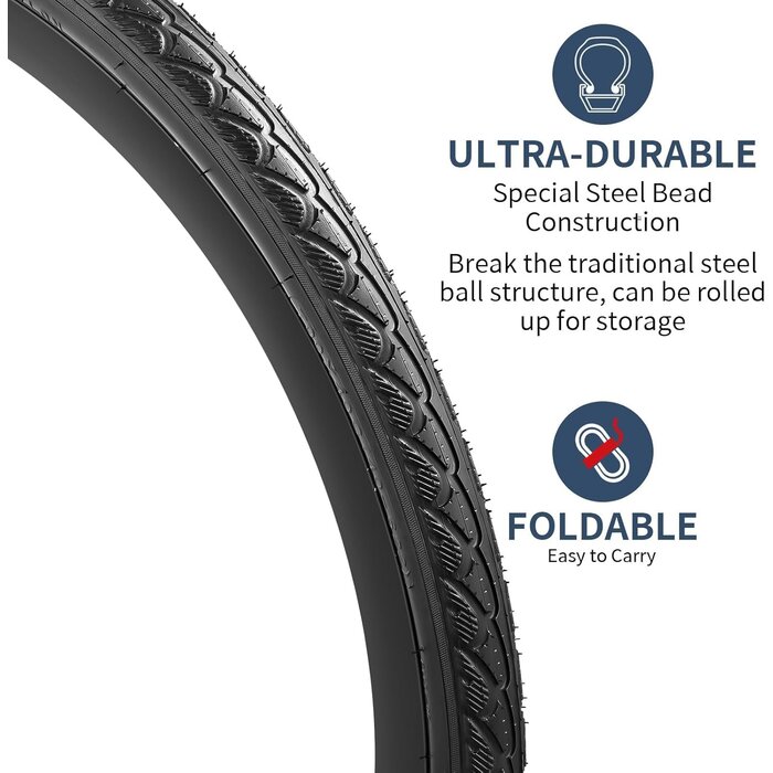 Set de 2 pneus vélo urbain 700x38C - Jusqu'à -59,1% de réduction