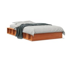 Vidaxl Cadre de lit 100x200 cm en pin massif brun - Jusqu'à -63,5 %