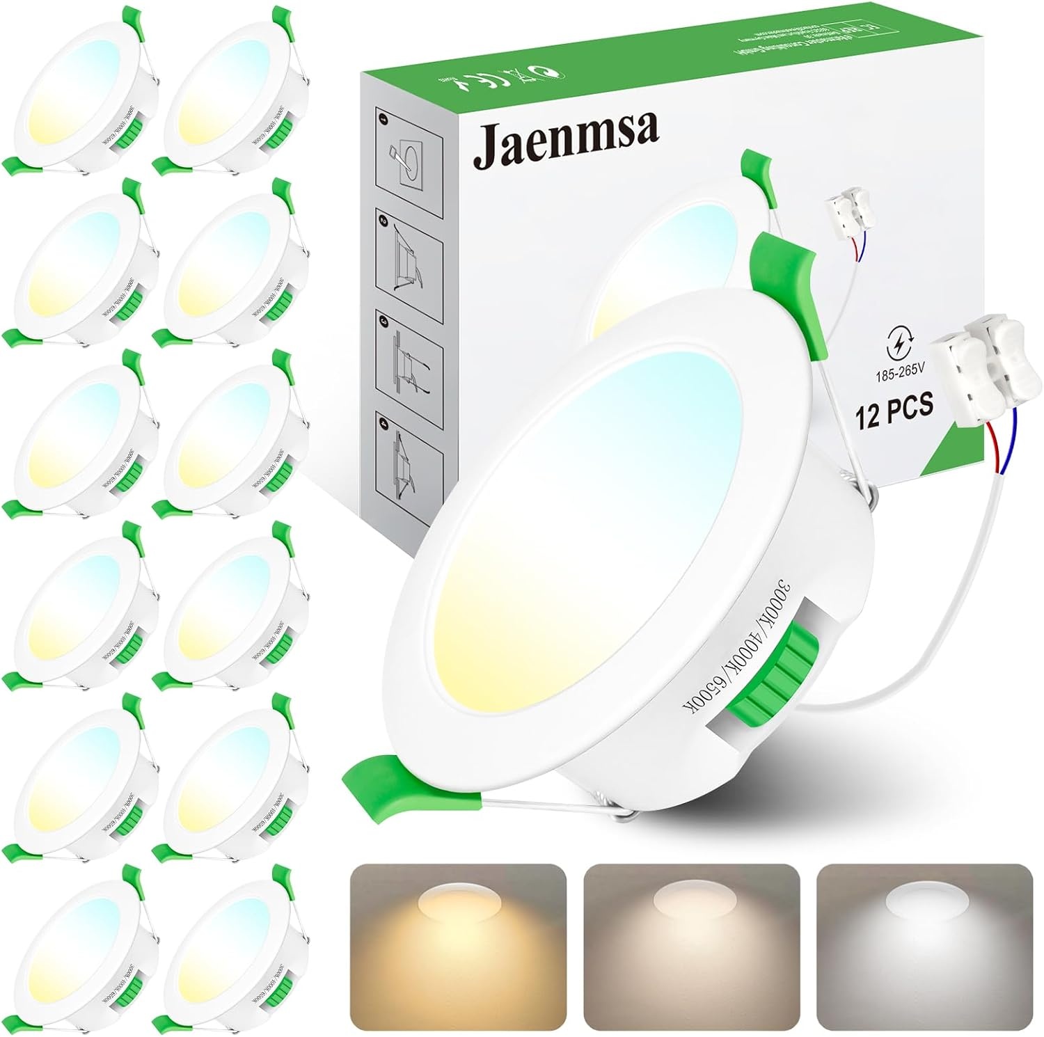 Lot de 24 Spots LED 12W IP44 - Jusqu'à -63,4% de remise