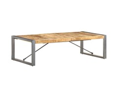 Vidaxl Table basse industrielle manguier 140cm - Jusqu'à -61,7% sur l'outlet