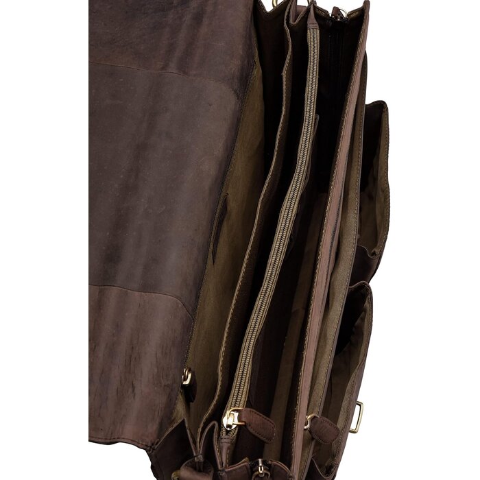 Sacoche ordinateur cuir buffle vintage - Jusqu'à -64,2%