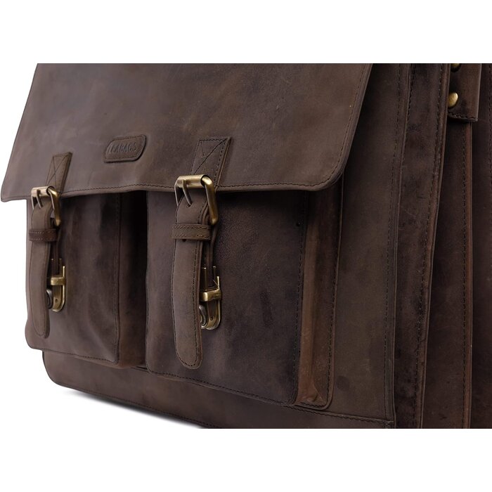 Sacoche ordinateur cuir buffle vintage - Jusqu'à -64,2%