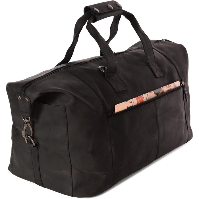 Sac de voyage en cuir de buffle 41L - Style vintage - Jusqu'à -64,5%