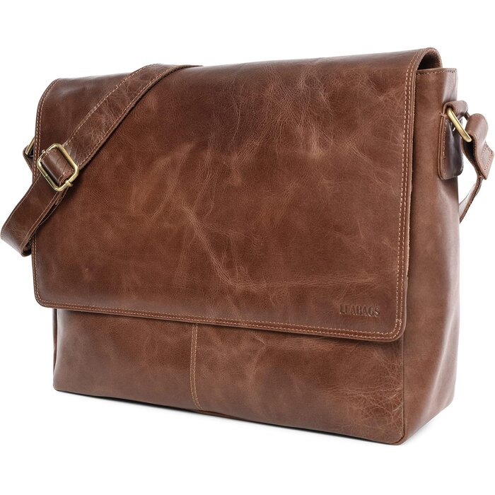 Sacoche ordinateur 15" cuir de buffle vintage - Jusqu'à -63,8%