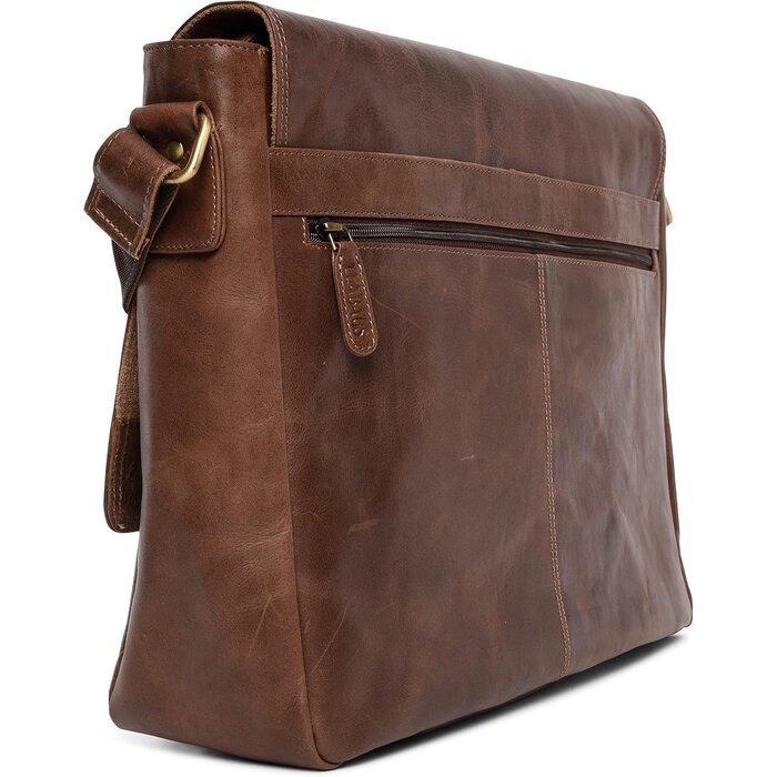 Sacoche ordinateur 15" cuir de buffle vintage - Jusqu'à -63,8%
