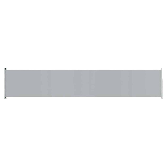 Paravent latéral rétractable 117 x 600 cm Gris - Jusqu'à -62,9%