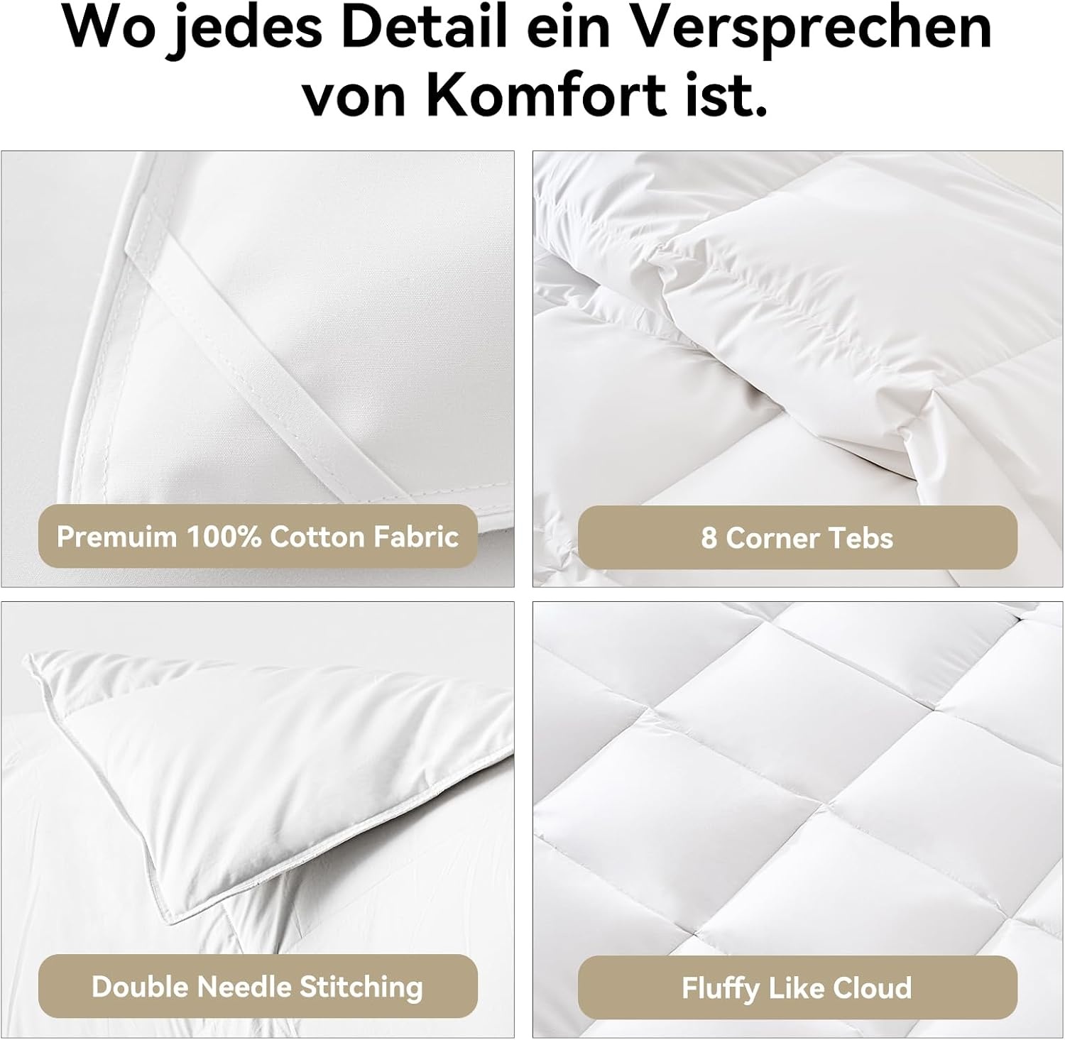 Couette d'Hiver en Duvet d'Oie 155x220cm - Jusqu'à -60,3%