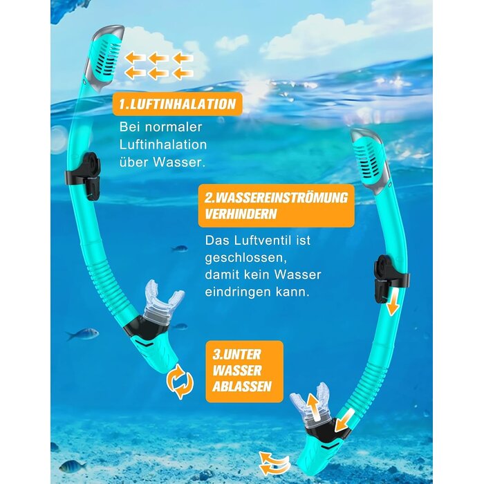 Kit Snorkeling Adulte - Masque Panoramique & Tuba Sec - Jusqu'à -57,8%