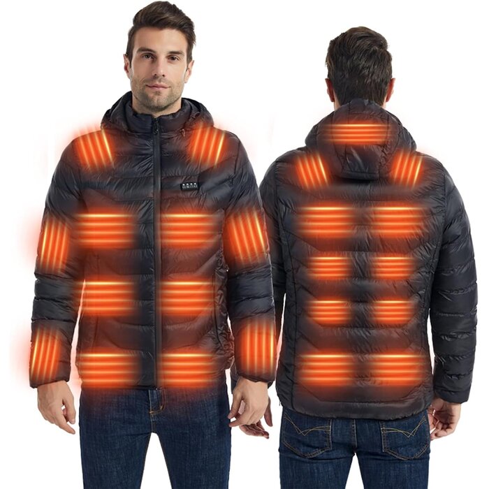 Veste chauffante 23 éléments graphène - Jusqu'à 58,6% de remise