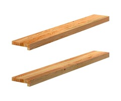 Vidaxl Lot de 2 tablettes en chêne massif 110cm - Jusqu'à -59,4%