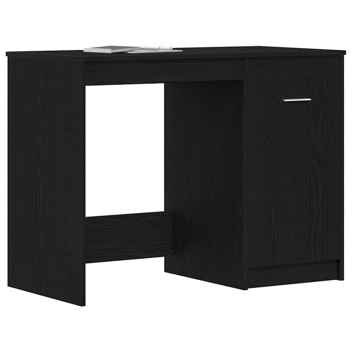 Vidaxl Bureau moderne chêne noir 100cm - Jusqu'à -62,8% sur votre achat