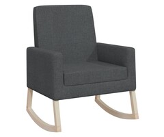 Vidaxl Chaise à bascule moderne gris foncé - Jusqu'à 63,4% de remise