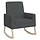 Chaise à bascule moderne gris foncé - Jusqu'à 63,4% de remise