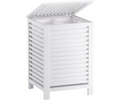 Panier à linge double 120L en bambou - Jusqu'à -66%