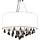 Lustre 85 cristaux 45 cm - Blanc & Chrome - Jusqu'à -63,5%
