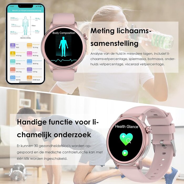 Montre connectée ECG avec Appels et SOS - Jusqu'à -55% sur votre santé connectée