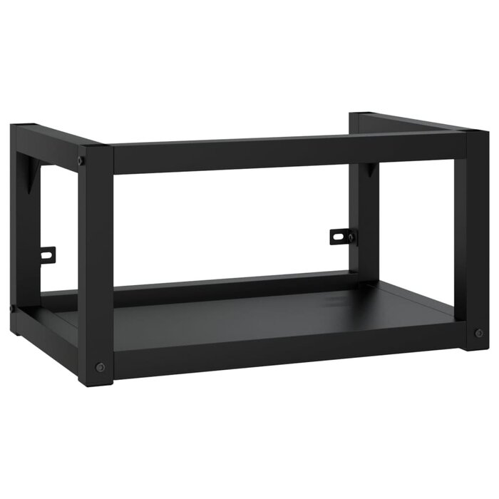Vidaxl Support pour vasque mural 59x38x31 cm - Acier noir - Jusqu'à -57,1%