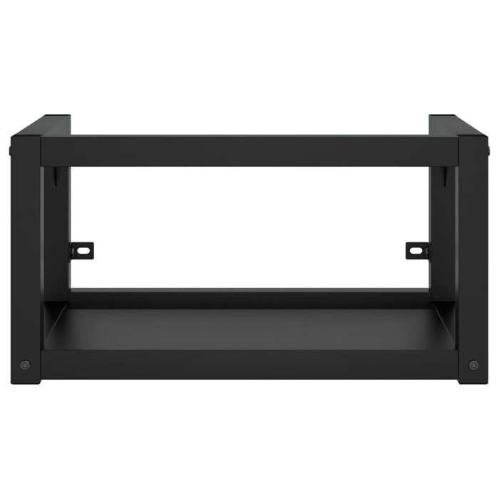 Vidaxl Support pour vasque mural 59x38x31 cm - Acier noir - Jusqu'à -57,1%