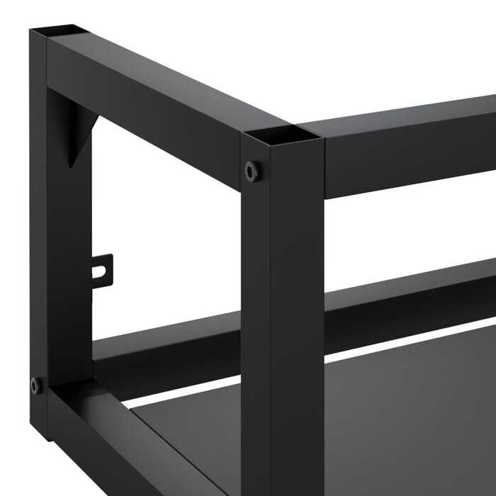 Vidaxl Support pour vasque mural 59x38x31 cm - Acier noir - Jusqu'à -57,1%