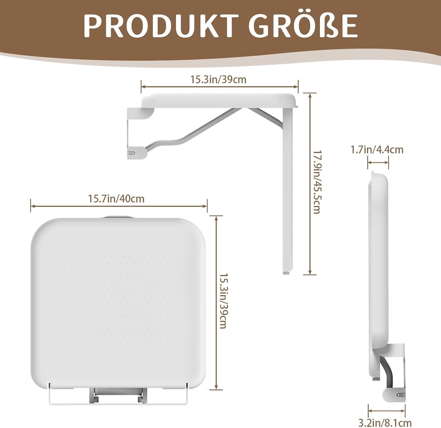 Siège de douche pliable avec pied - Jusqu'à 57,3% de réduction