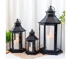 Lot de 3 lanternes vintage en métal - Jusqu'à 59,6% de remise
