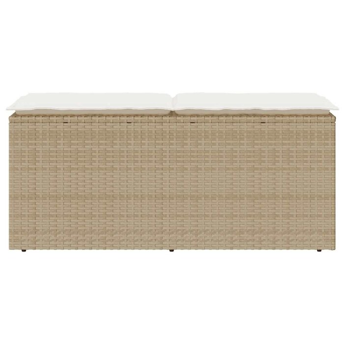 Banc de jardin en polyrotin avec coussin - Jusqu'à -56,9% de réduction