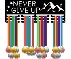 Présentoir Mural pour Médailles Never Give Up - Jusqu'à 58% de réduction