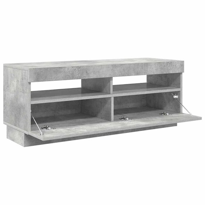 Meuble TV LED Gris Béton 100cm - Jusqu'à -59% sur notre sélection Outlet