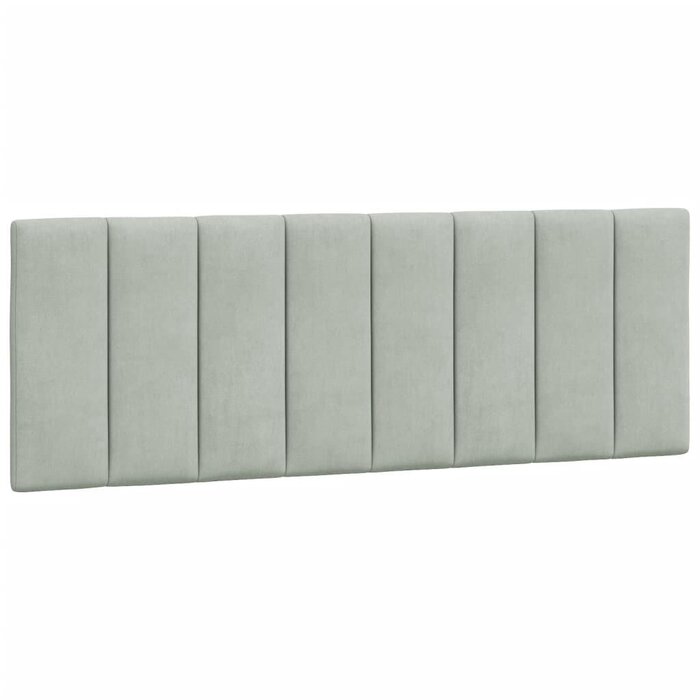 Coussin de tête de lit velours gris 120 cm - Jusqu'à -57% de remise