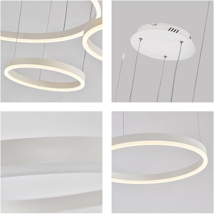 Suspension LED 3 Anneaux Dimmable 78W - Jusqu'à -59,7% de remise
