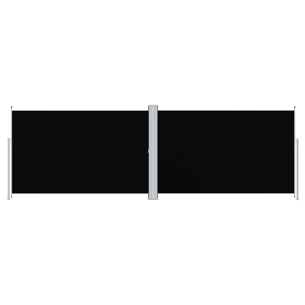 Paravent Rétractable Double 200x600cm Noir - Jusqu'à -57,6%